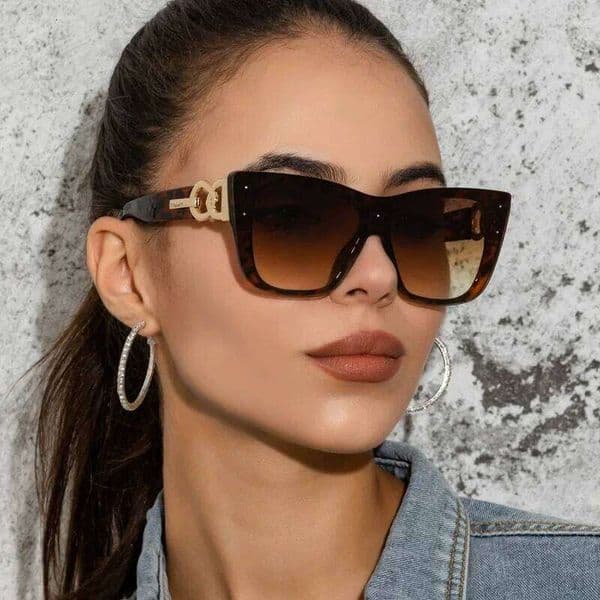 Oversize Cat Eye Sunglasses Women Brand Designer Retro Sunglass Pilot Sun Glasses Female UV400 Lens Eyewear C260204 Q260514