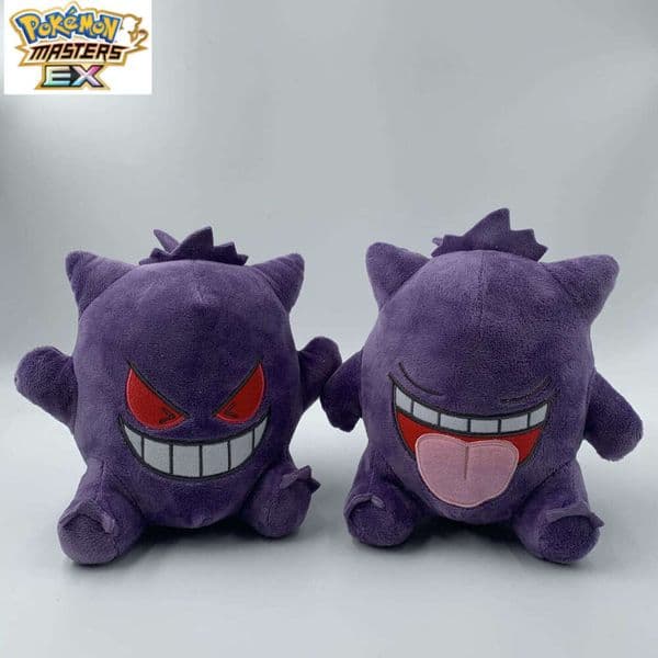 18cm Medium Sitting Smiling Tongue Out Gengar Ghost Evolution Version Plush Toy L260204