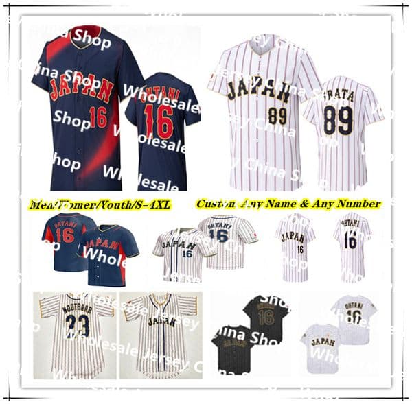 Team Japan 2026 World Baseball Classic WBC Jersey Shohei Ohtani Hirokazu IBATA Yoshinobu YAMAMOTO Kazuma OKAMOTO Yusei KIKUCHI SeiyaSUZUKI Kensuke KONDOH SATO 4XL