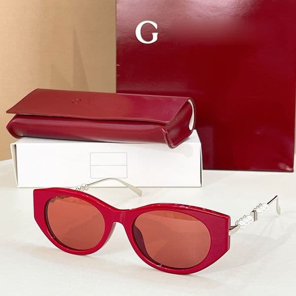 Designer Sunglasses for Women Silver Metal Pink Lenses Oval Pearl Shades GG 1970 Trendy Street Shooting Y2K Daily Outfit Luxury Brand Oversize Sunglasses