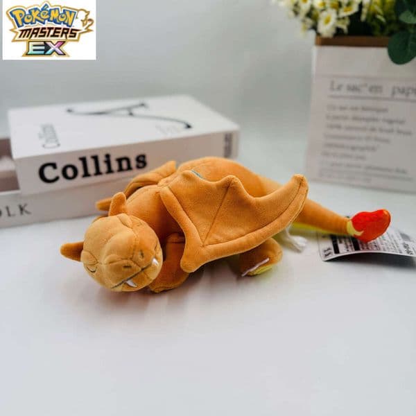 25cm Small Size Lying Down Sleeping Charizard Plush Toy with Tag L260204