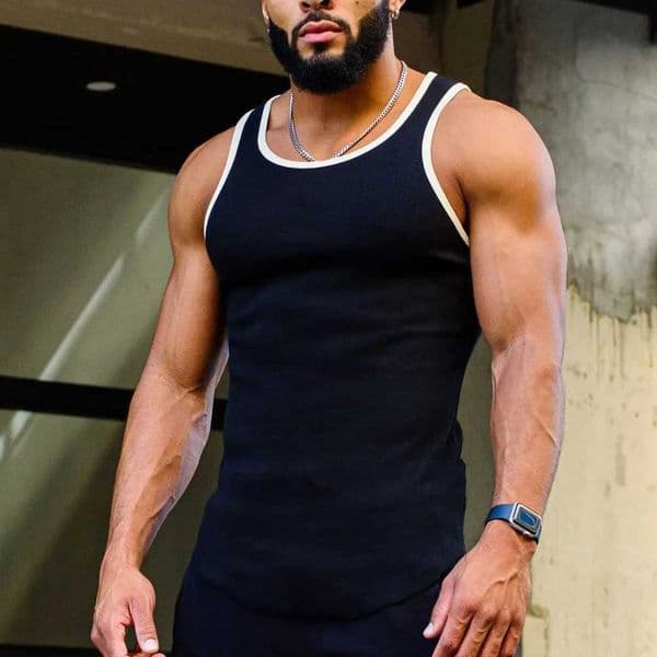 Fashion Vest Summer Mens Bodybuilding Top Fitness Sleeveless Top Quick Drying Running Clothes Mens Sports Vest Patchwork Sleeveless Y251129