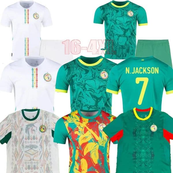 25 26 senegal soccer jerseys shirts MENDY MANE DIALLO DIOUF KOULIBALY CAMARA JACKSON NDIAYE 2025 2026 football Fans Player Kids mens Womens Kit uniform