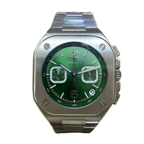 BR05 GMT Quartz Chrono NEW Mens watches Black Stainless steel Rubber Black Case