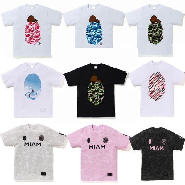 Designer Mens T-Shirts Madam Tees Side Double Sided Camouflage Shark Tshirts Graphic Colorful Cashew Lightning Cotton Shirts S-2XL