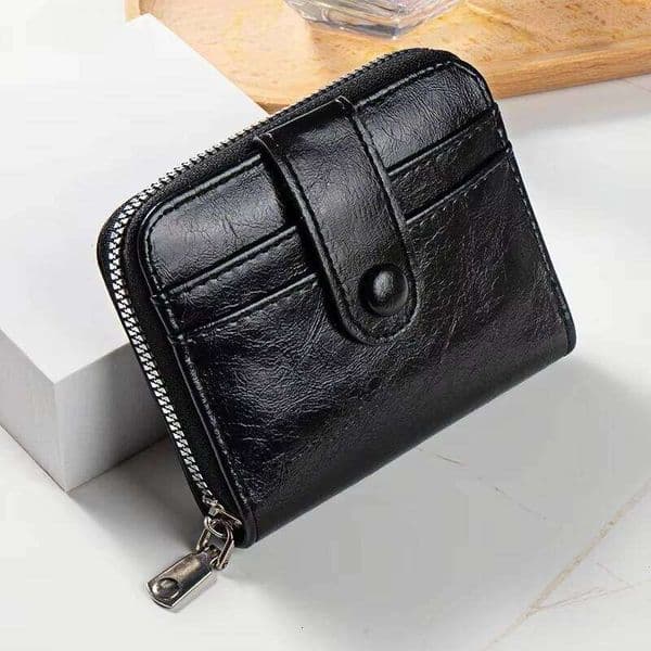 Coin Purse Zippered Zipper Wallet Fashion Card Holder For Travel Men Organization Z260205