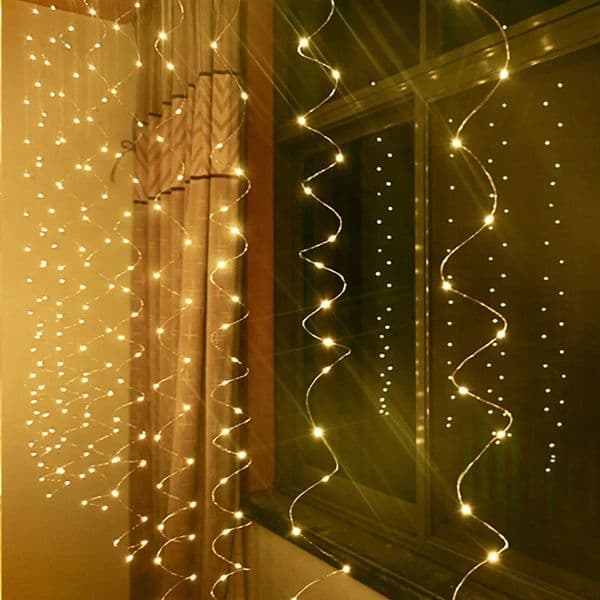 3MX2M LED Waterproof Remote-control 8 Modes Fairy Lights USB Powered LED Curtain Romantic Christmas Wedding Home Illumination 260202BJ