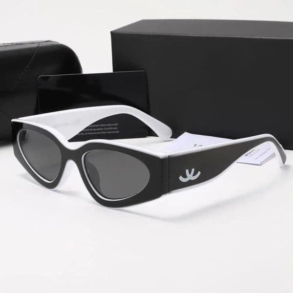 Designer for women oval frame Womens fashion sunglasses Luxury Sunglasses Eyewear Mens eyeglasses Lunette de Soleil Sun Glasses and Box thumbnail 2