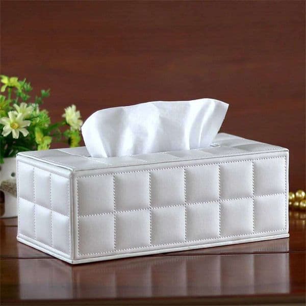 Leather High Quality Car Paper Dispenser Container Anti-moisture Household Tissue Storage Box 26Y0205