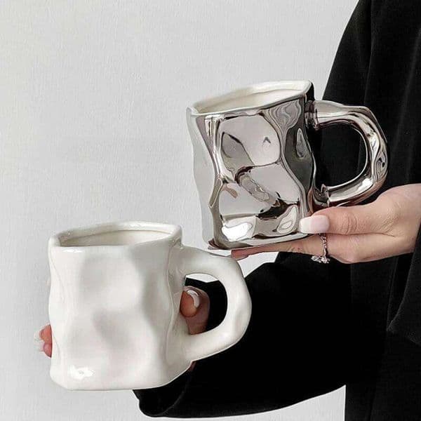 Simple personality ceramic drinking Office afternoon tea high-value milk coffee breakfast cup home decoration supplies 26W0204