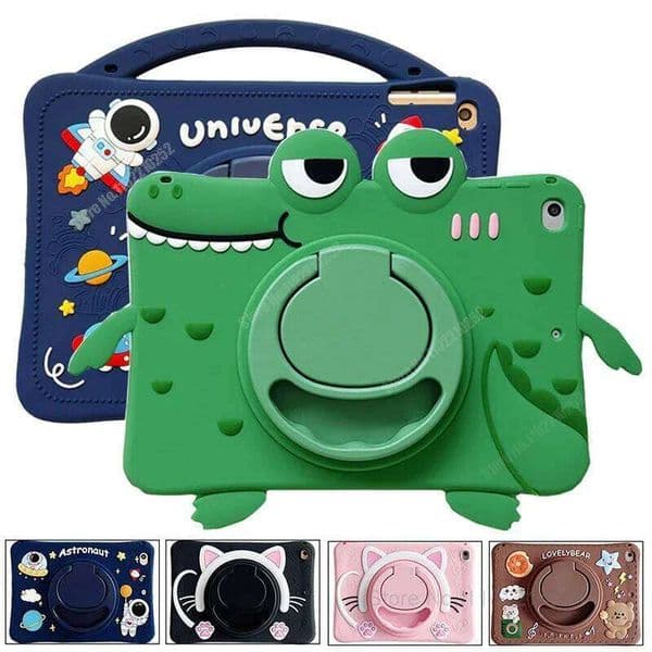 iPad 7th 8th 9th 10.2 10 10th Gen Case 360 Rotation Stand Cover For IPad Air 2 3 4 5 10.9 2022 Mini 6 Pro 9.7 11 Kids Cases H260205