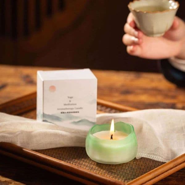 Soy Wax Scented Yoga Meditation Aromatherapy Candle Natural Portable Travel Candles in Tin Cans Perfect for Home Decor H260205