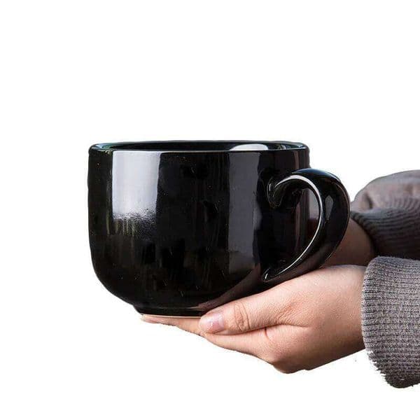 TGG 700ml Coffee Mug Large Capacity Ceramic Breakfast Oatmeal Milk Tea Cup Instant Noodles Bowl Novelty Gifts Best For Your Friends 26W0204