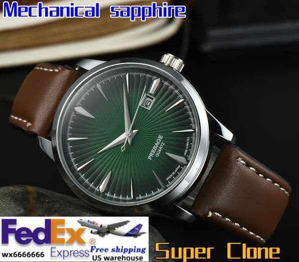 AAANew Tianjia PRX Series Mechanical Chinese - Style Waterproof Watch Automatic Movement Watches 904L Stainless Steel 100m Waterproof Luminous