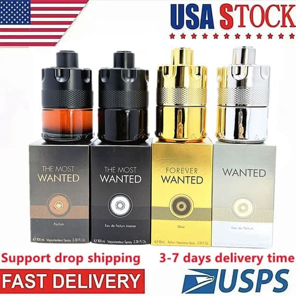 Fast Delivery in US Perfumes Fragrances Man Perfume Spray EDP The Most Wanted Parfum Long Lasting Fragrance Cologne Men