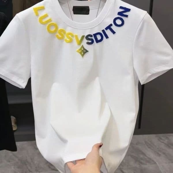 Free delivery Mens T-Shirts Letter round neck mens half sved mens and womens towel short sved summer loose mens T-shirt L260508