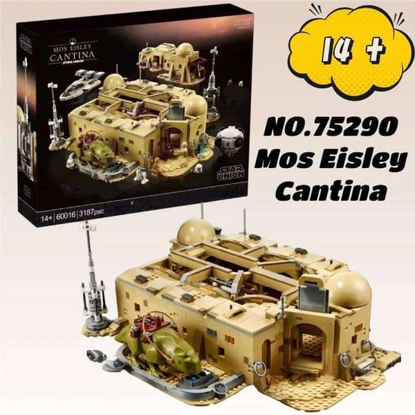 3187PCS Galaxy MOC 75290 Mos Eisley Cantina Building Blocks Model Bricks Decor Toys For Kids Adults Birthday Christmas Gifts X260205