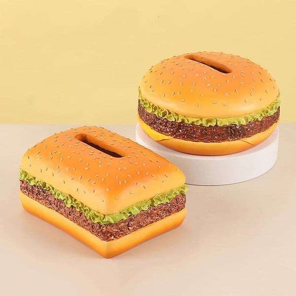 Hamburger Tissue Simulation Creative American Retro Living Room Drawer Box Home Fun Decorative Ornaments Napkin Holder 26Y0205