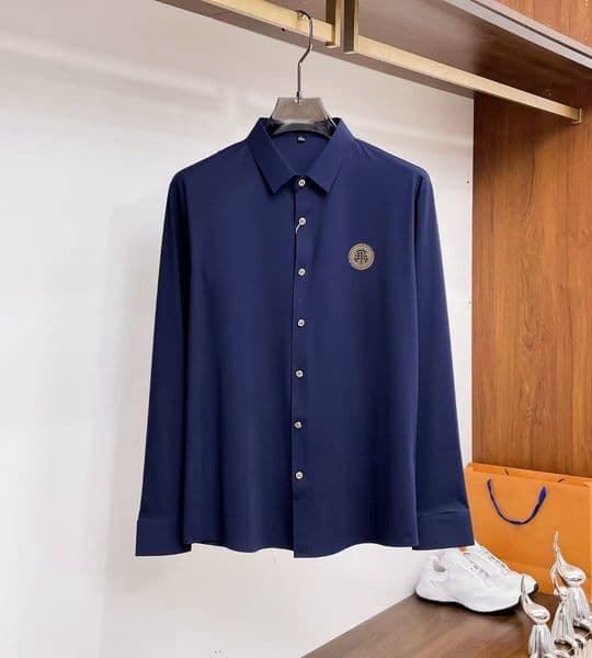 Mens Designer Shirts Brand Clothing Men Shorts Sleeve Dress Shirt Hip Hop Style High Quality Cotton Tops 16310
