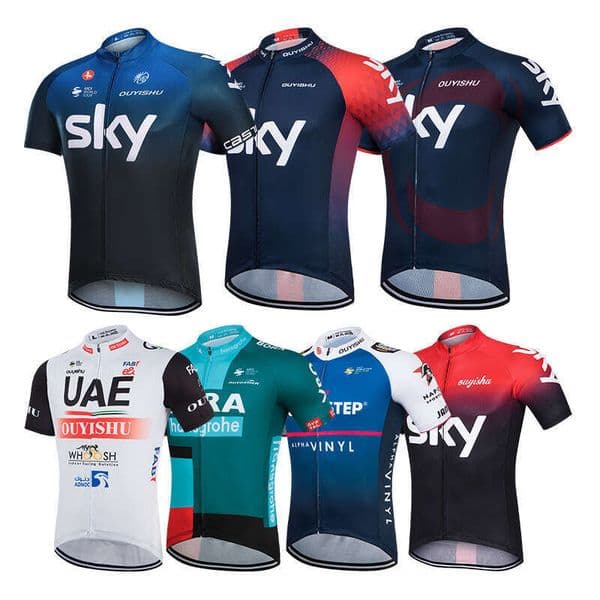New Cycling Short Sleeve Set For Men Summer Road Clothing Quick-Dry Breathable Mountain Bike Jersey Slim Fit Cross-Border Outdoor Equipment