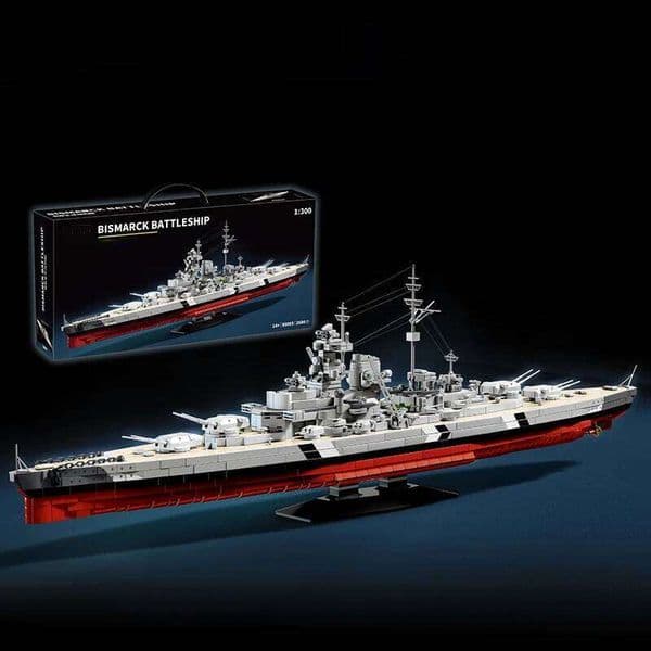 New 1:300 War Battle Ship Blocks Model MOC Building Toys Warship Desktop Ornament Christmas Gifts for Boys Kids Adult X260205