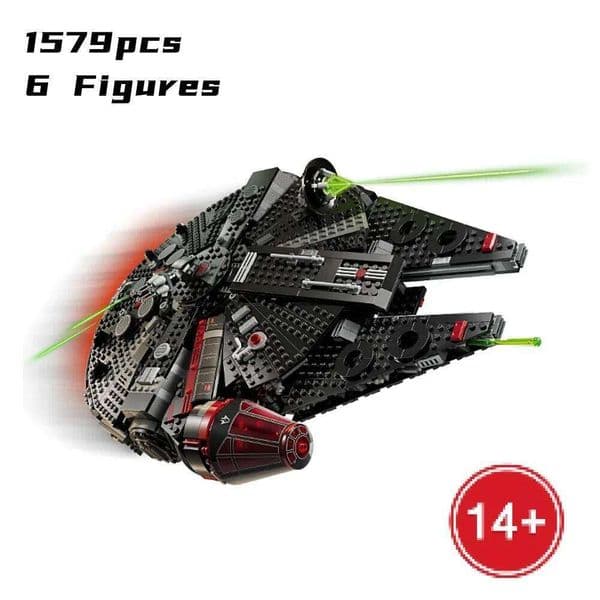 NEW Compatible 75389 Millennium Falcon The Dark Spaceship Model Bricks Building Block Boys Gift for Kids Educational gift 26Y0205