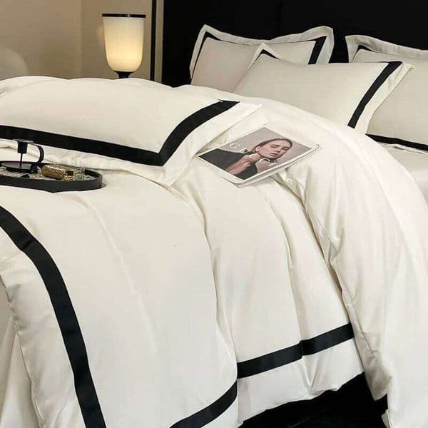 Brushed Microfiber King Queen Double Twin 4Pcs Soft Premium Hotel Patchwork Duvet cover Flat/Fitted sheet 2 Pillowcases 26Y0205