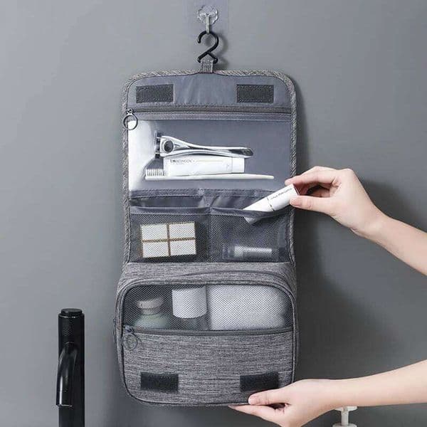 JTT Oxford Fabric Men Business Portable Storage Toiletries Organizer Women Cosmetic Bag Waterproof Hanging Travel Wash Pouch 26W0205