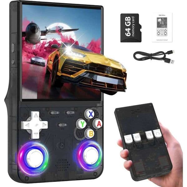 FLLAPT Handheld Game Console 22000+ Retro Games 128GB 4.0 - Inch IPS Screen Protable Open Source System R36 R36Ultra R36S H260205