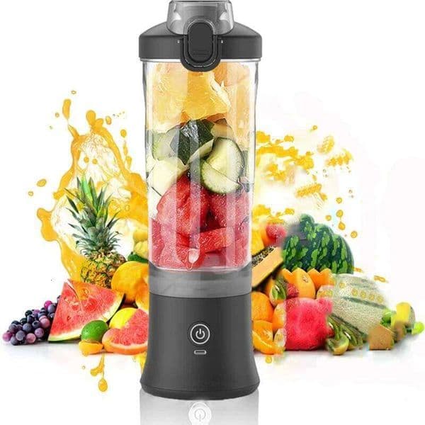 New Portable 600ML Electric Fruit Mixers 4000mAh USB Rechargeable Smoothie Mini Blender Personal Juicer Colorf 26H0205