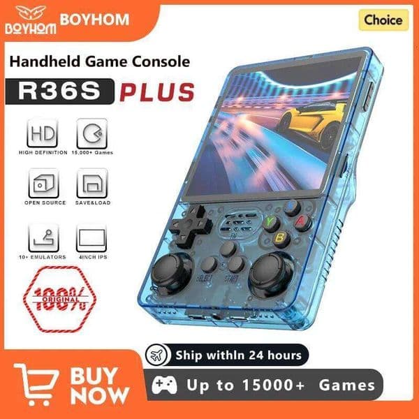 2025 R36S R36Plus Retro Handheld Game Console Linux 64-bit System 4"/3.5" IPS Screen RK3326 Portable Pocket Video Player For PS1 H260205