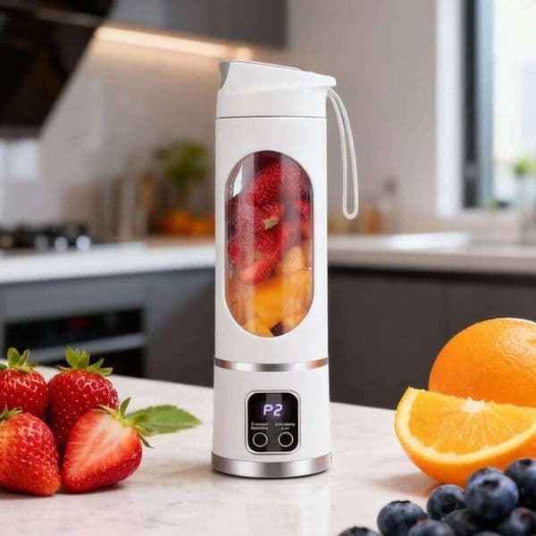Portable Fruit Mixer Electric Citrus Vegetable Blender Mini Juicer for Commuting Fitness Outdoor Activities 26H0205