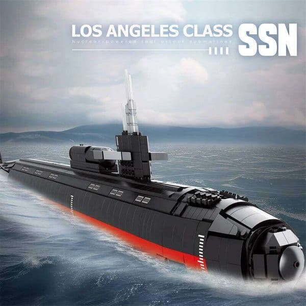 2723PCS SSN-688 Submarine Building Block Navy Nuclear-powered Fast Attack Submarines Model Bricks Desktop Deco DIY Toys For Kids X260205