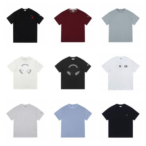 Summer High Quality Clothing Brand Designer Men's and Women's Casual T-shirt Men's Printed Letter Short Sleeve Round Neck Men