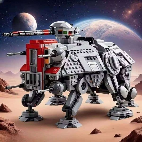 New MOC Walking Armor Tank Battle Car Model Building Blocks Home Decor Children's Boys' Holiday Gift 26W0205