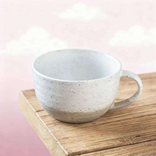 600ml High-value household breakfast milk capacity Japanese retro ceramic mug large coffee cup 26W0204