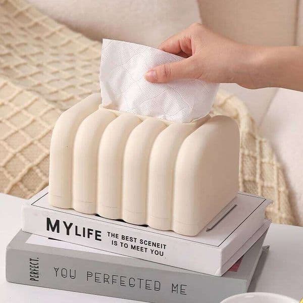 Internet Celebrity Light Luxury Style Holder Home Living Room Tissue Roll Paper Tube Box Napkin Storage 26Y0205