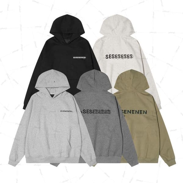 Mens designer hoodies season 8 oversized fleece hoodie set casual high street hooded pullover sweatshirt