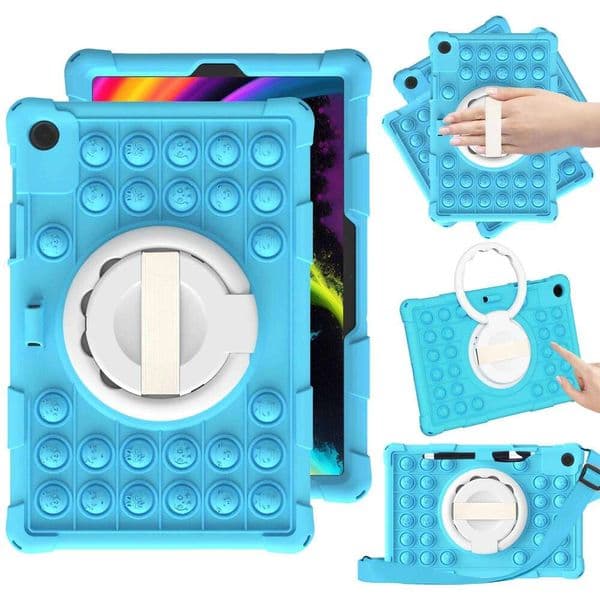 Kids Case For Galaxy Tab A9 Plus A8 10.4 S7 S8 S9 S9FE S5E S6 10.5 A7 Lite Fundas Tablet Cover Bubble H260205