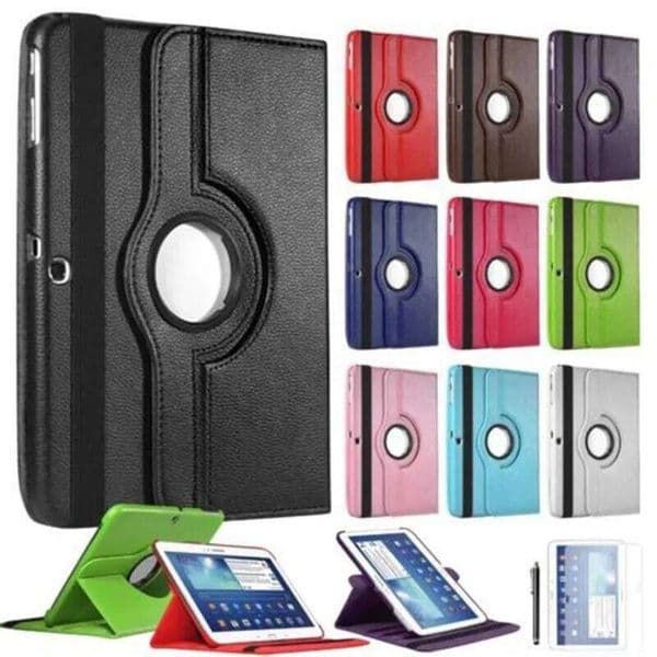 For Galaxy Tab 3 10.1 inch P5200 P5220 P5210 SM-P5200 Tab3 10.1" Tablet Case 360 Rotating Stand Flip Leather Cover H260205