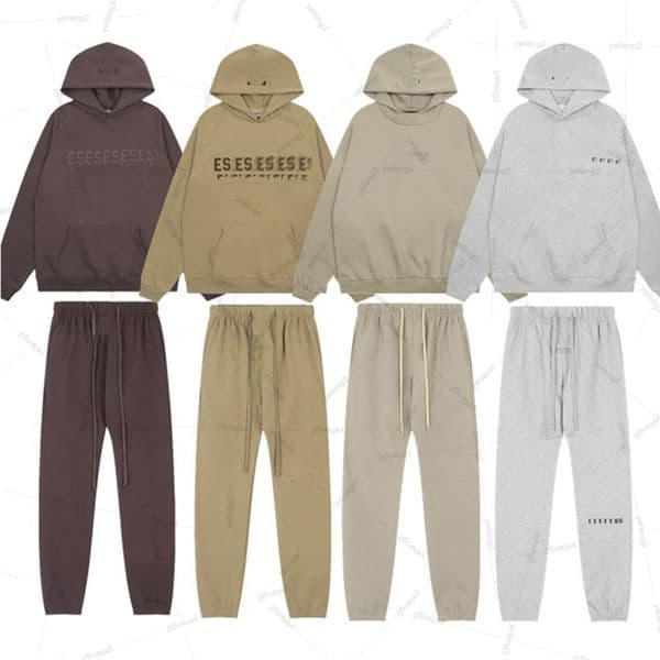 Mens tracksuits season fleece tracksuit set Casual streetwear two Piece hoodie sweatpants