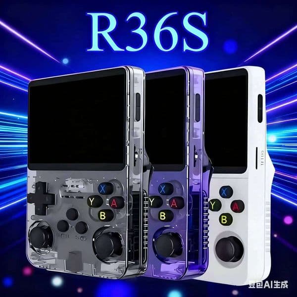 R36S Retro Handheld Game Console With Linux System 3.5-Inch IPS Screen Portable Pocket Video Player 64GB Classic Games H260205