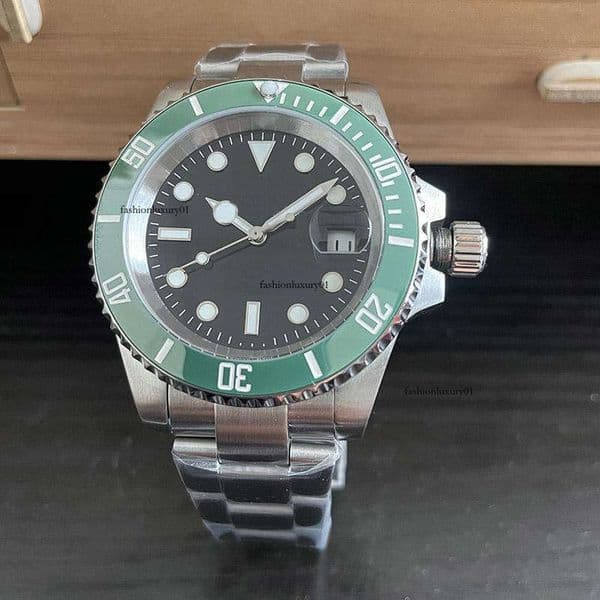 mens automatic nical ceramics watches 41mm full stainless steel Gliding clasp Swimming wristwatches sapphire luminous watch montre de e with box Free shipping r7