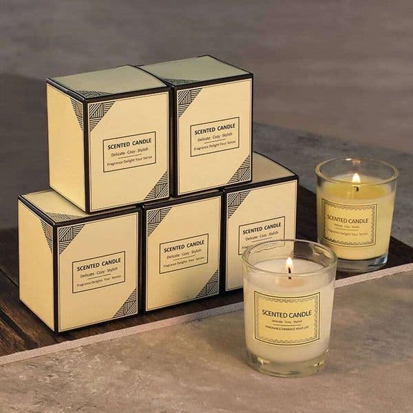 Simple and fashionable gift box Fragrant atmosphere accompanied by hand gifts Smokeless aromatherapy candles H260205