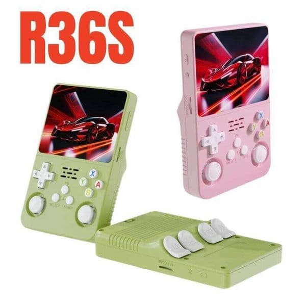 R36S Retro Handheld Game Console Linux System 3.5 Inch IPS Screen Portable Pocket Video Player 64GB 128GB H260206