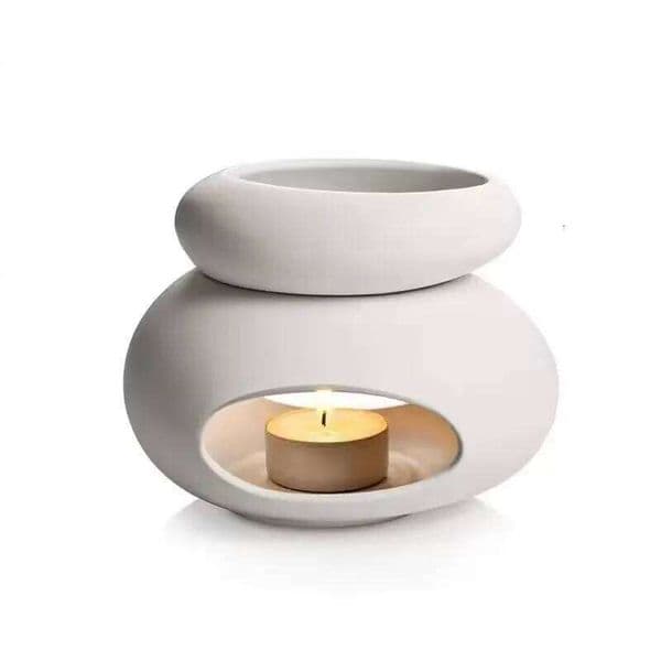 3 in1 Candle Heating Holder Essential Oils Lamp Big Capacity Separated Candlestick Fragrance incense Burner Home Party Spa Stove 26W0206