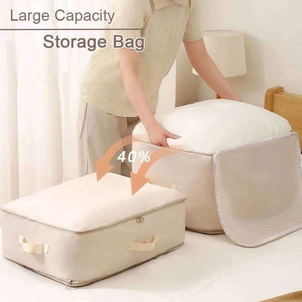 Quilt Bedroom Cloth Compression Large Capacity Duvet Storage Wardrobe Organizer Save Space Compressible Bag 26H0206