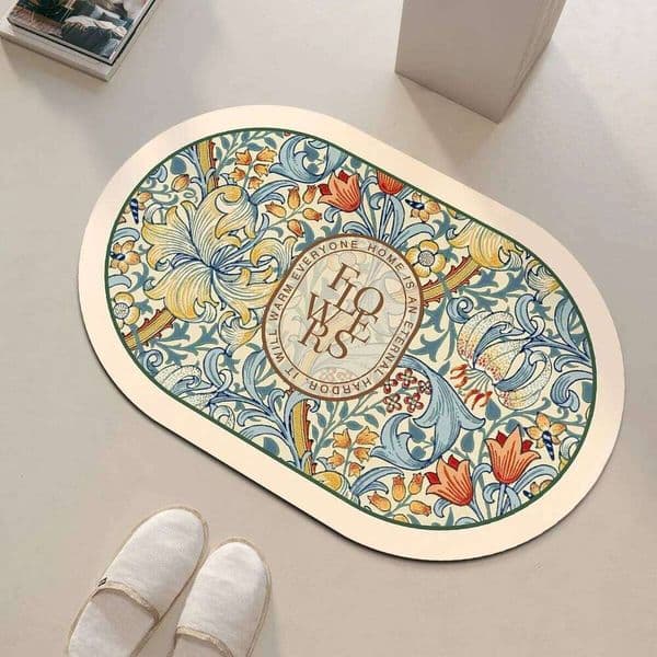 Diatomaceous Earth Bath Mat Non-slip Quick Dry Bathroom Rug Super Absorbent Shower Rugs Toilet Pad Doormat Washable 26H0206