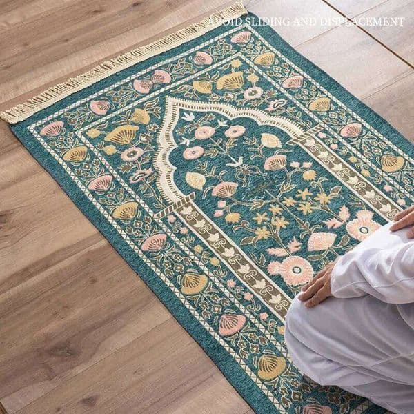 Kneeling Carpet Hui Worship Felt Prayer Mat Arabic Machine Washable Ramadan 26L0203