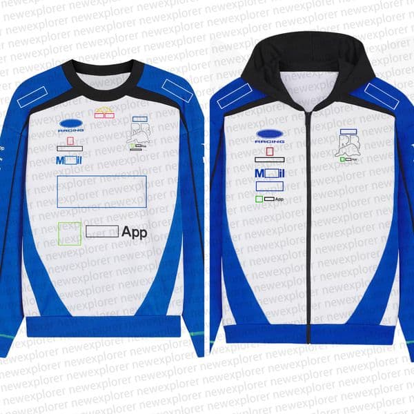 F1 2026 Team Driver Zip Hoodie Formula 1 Racing replica long-sleeved Sweater Jacket High quality Men's 2026 Team Full-length zip Hoodie Fans Loose Sweater Jacket